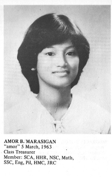 amor concepcion. 419 middot; Marasigan, Amor