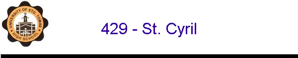 429 - St. Cyril
